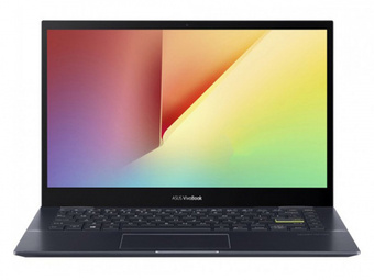Ноутбук ASUS Vivobook Flip 14 TM420UA-EC161T (1920x1080, AMD Ryzen 5 2.1 ГГц, RAM 8 ГБ, SSD 256 ГБ, Win10 Home), 90NB0U21-M000L0, черный