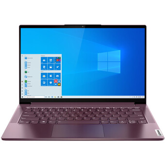 Ноутбук Lenovo Yoga 7 14ITL5 (1920x1080, Intel Core i7 1165g7, RAM 8 ГБ, SSD 512 ГБ, Win10 Home Orchid 82A300CYRU