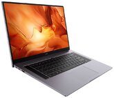 Ноутбук HUAWEI MateBook D 16HVY-WAP9 (1920x1080, AMD Ryzen 5 3 ГГц, RAM 16 ГБ, SSD 512 ГБ, Win10 Home), 53011SJQ, серый
